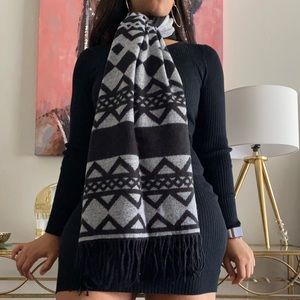 Calvin Klein Striped Blanket Scarf